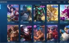 Conta mobile legendes 84 skins