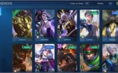 Conta mobile legendes 84 skins