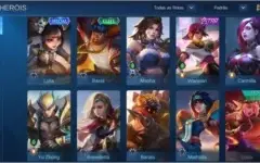 Conta mobile legendes 84 skins