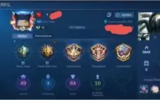 Conta mobile legendes 84 skins
