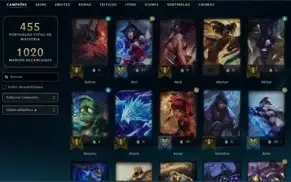 Conta LoL Level 275