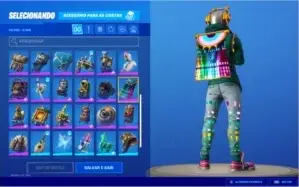 Conta Fortnite com tudo dos passes 5, 6, 7 e 8