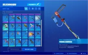 Conta Fortnite com tudo dos passes 5, 6, 7 e 8