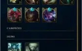 CONTA D4, 20 SKINS, 65 CHAMP, RUNADA MMR ALTO