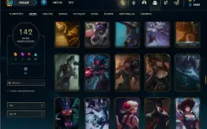 Ferro 2 com 135 Champs e 142 Skins
