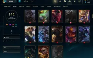 Ferro 2 com 135 Champs e 142 Skins