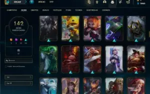 Ferro 2 com 135 Champs e 142 Skins