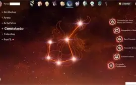Conta Genshin Impact - AR 56, 10 personagens 5* e 31 no tota