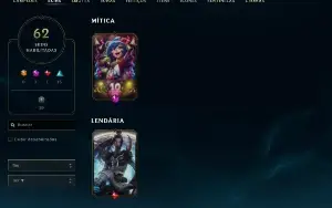 Conta League of Legends Full Acesso - 119 Champs e 62 Skins