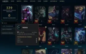 Conta League of Legends Full Acesso - 119 Champs e 62 Skins
