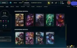 CONTA NVL 33 , 57 CHAMPS E 15 SKINS POR R$40,00 LEVE AGORA!