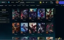 CONTA NVL 33 , 57 CHAMPS E 15 SKINS POR R$40,00 LEVE AGORA!