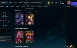 CONTA NVL 33 , 57 CHAMPS E 15 SKINS POR R$40,00 LEVE AGORA!