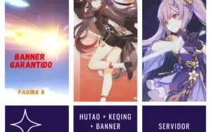 Conta Bacana com Hutao + Keqing + Banner Garantido Pag7