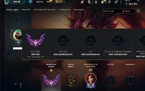 Mestre com 30 Champs e 2 Skins + 17 Fragmentos