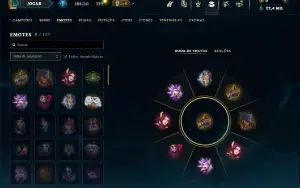 Mestre com 30 Champs e 2 Skins + 17 Fragmentos