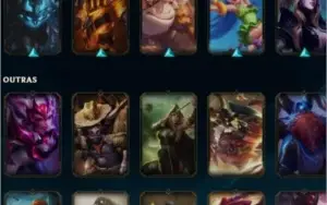 Conta 155 skins e 9k de rp de brinde 250 reais