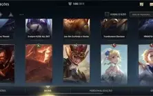 Vendo conta lol wild rift com 100 skins