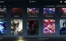 Vendo conta lol wild rift com 100 skins