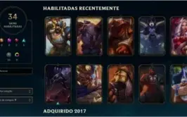 Conta LOL LVL 35 | 17 skins | 91 champs | 59 icones