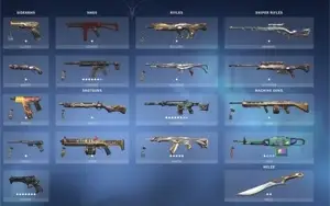 Vendo Conta de valorant com apenas as skins que pegam