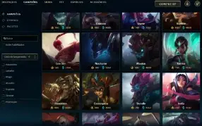 Platina 2 com 60 Champs e 30 Skins + 2340 RP