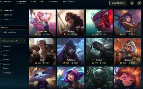 Platina 2 com 60 Champs e 30 Skins + 2340 RP