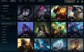 Platina 2 com 60 Champs e 30 Skins + 2340 RP
