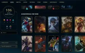 Conta Lol 104 Skins / 105+ Champs/ Unranked/ Chromas