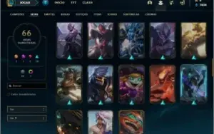Conta ouro 4 com 109 champs e 66 skins + 2 Ultimates