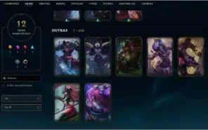 Conta Gold IV Nível 71 - 12 Skins sendo 7 raras.
