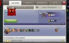 CONTA DE CLASH OF CLANS CV11 TOP WAR E FARM