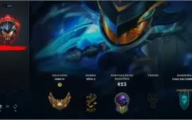 CONTA LEAGUE OF LEGENDS(101 Skins, contém 3K+  de RP) GOLD 4