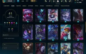 Mestre com 120 Champs e 41 Skins ( 591 PDL )
