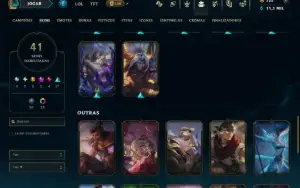 Mestre com 120 Champs e 41 Skins ( 591 PDL )