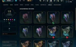 Mestre com 120 Champs e 41 Skins ( 591 PDL )