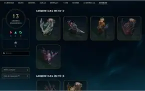 Conta League of legends beta 10+ de conta