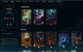 Conta League of legends beta 10+ de conta