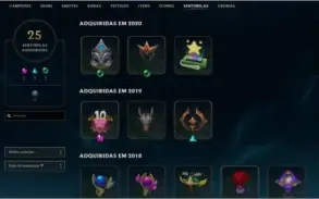 Conta League of legends beta 10+ de conta