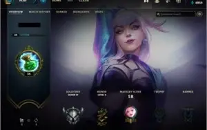 Conta de league of legends