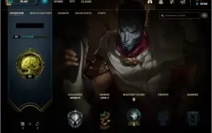 Conta de league of legends