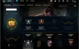 Conta prata 4 com 61 skins e 80 champs