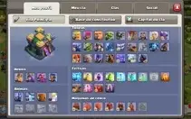 Conta Clash of clans cv14 semi full