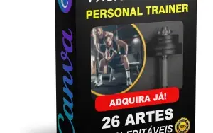 Pack Canva Personal Trainer - 26 Artes Editáveis