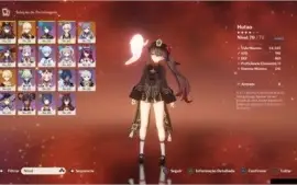 CONTA GENSHIN IMPACT - HUTAO + KAZUHA + MONA + KEQING - AR42