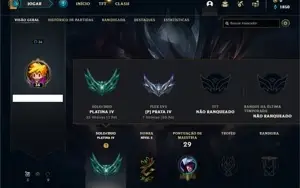 Conta platina 4 com 2 Skins e 23 Champs