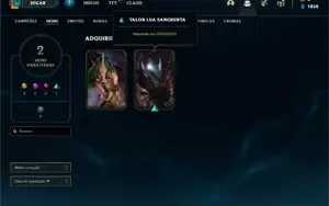 Conta platina 4 com 2 Skins e 23 Champs
