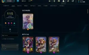 Conta De Lol 2017 - 2,164 Rp - 115 Skins - Level  367