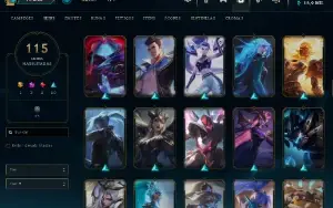 Conta De Lol 2017 - 2,164 Rp - 115 Skins - Level  367