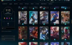 Conta De Lol 2017 - 2,164 Rp - 115 Skins - Level  367